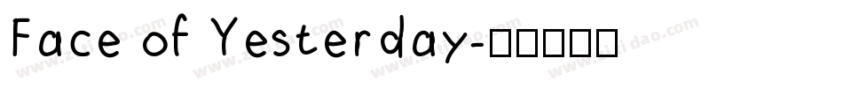 Face of Yesterday字体转换